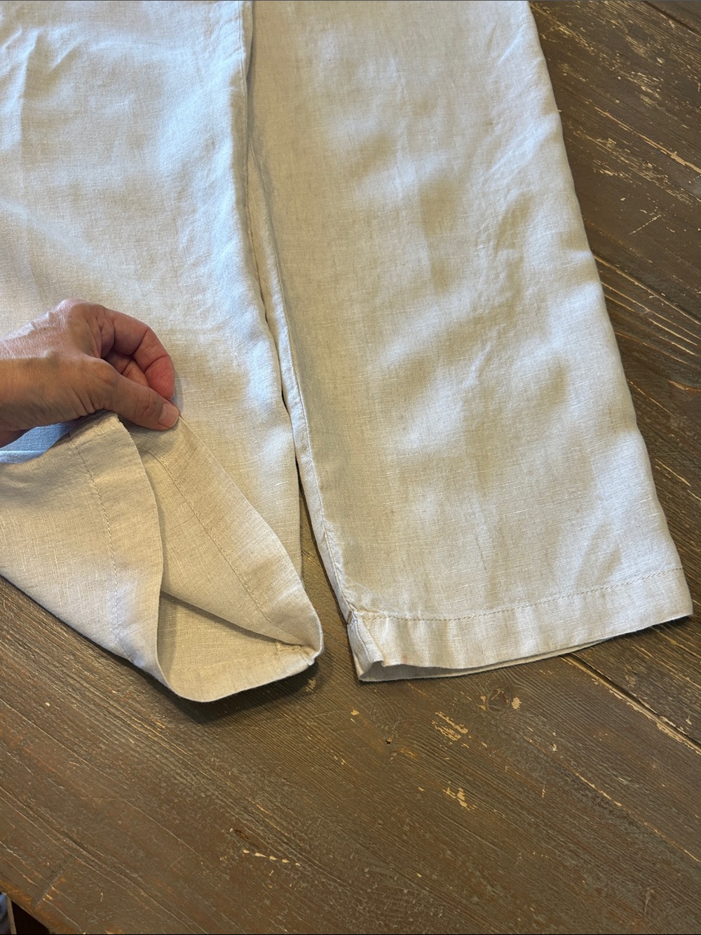 Banana Republic Drawstring 100% Linen Pants - Picture 6 of 11